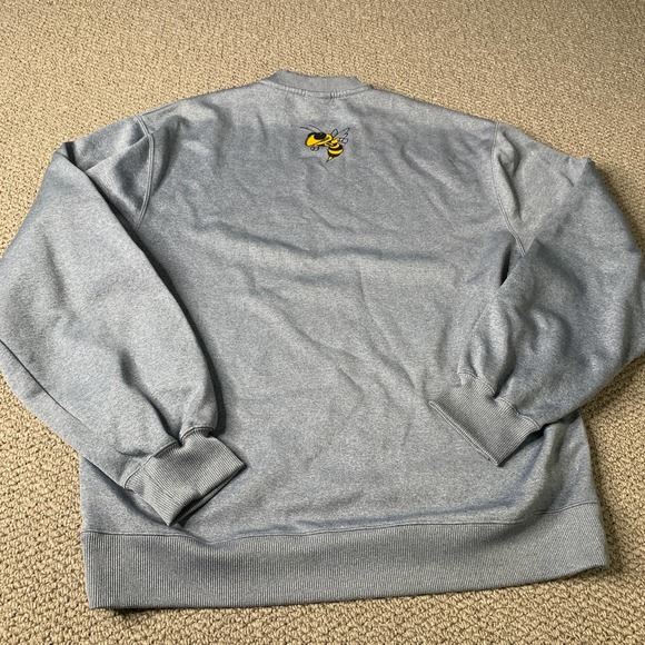 Under Armour Womens Oxford Sweater Size Medium Gray Fleece Pullover Embroidered - Picture 7 of 13